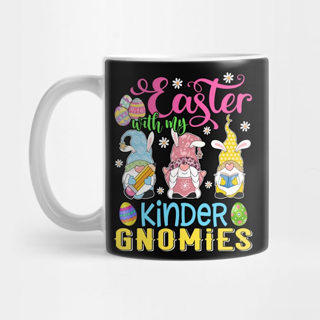 Easter With My Kinder Gnomies Funny Teacher Gnome Easter Day by Kens Shop